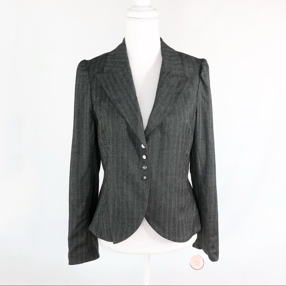 NWT Rebecca Taylor gray blazer jacket size 10